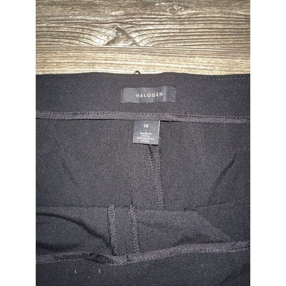 Halogen Black Side Zip Dress Pants. Size 14  NWOT. 12 - Picture 3 of 12